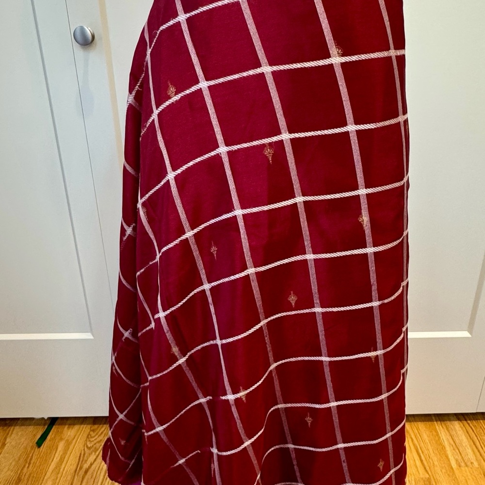 Reversible wrap skirt